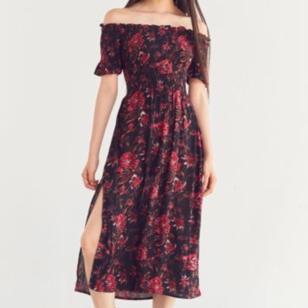 Kimchi blue off the shoulder smocked dress
